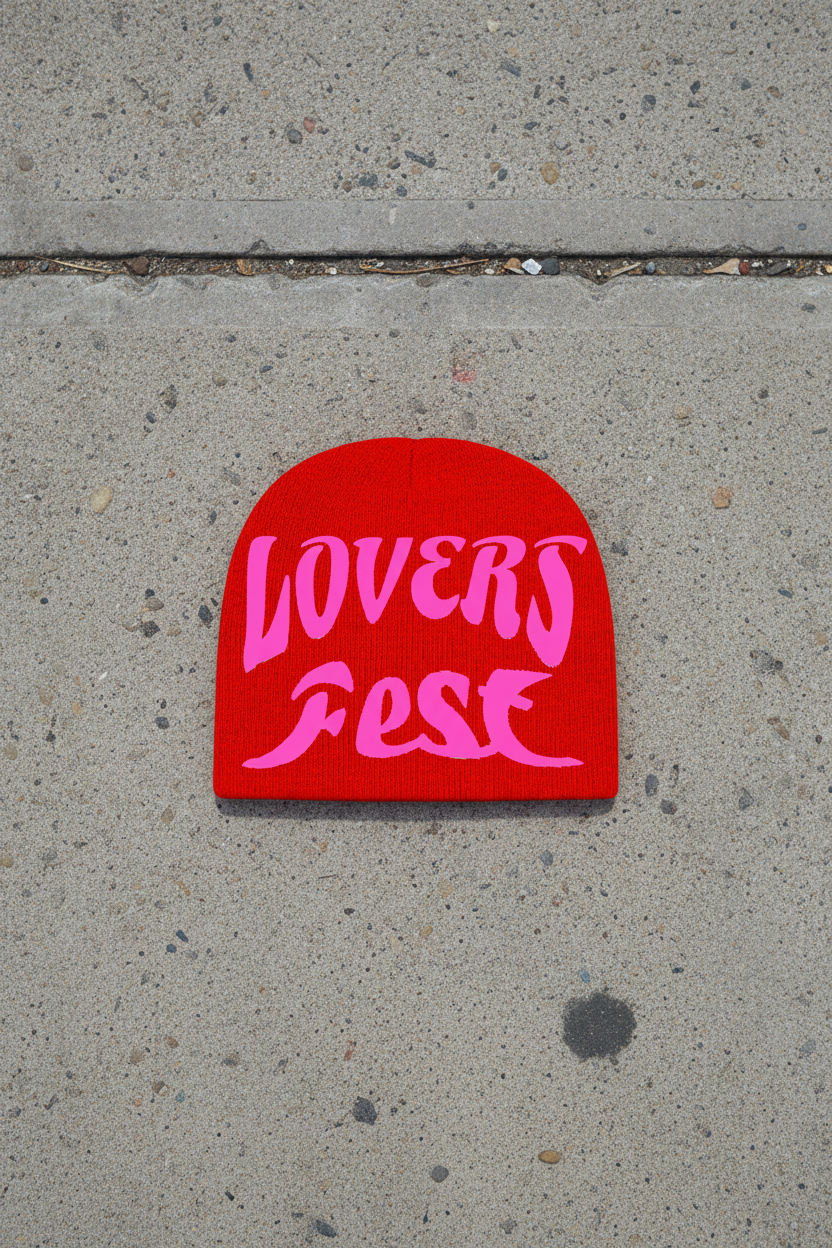 Lovers Fest knit beanies