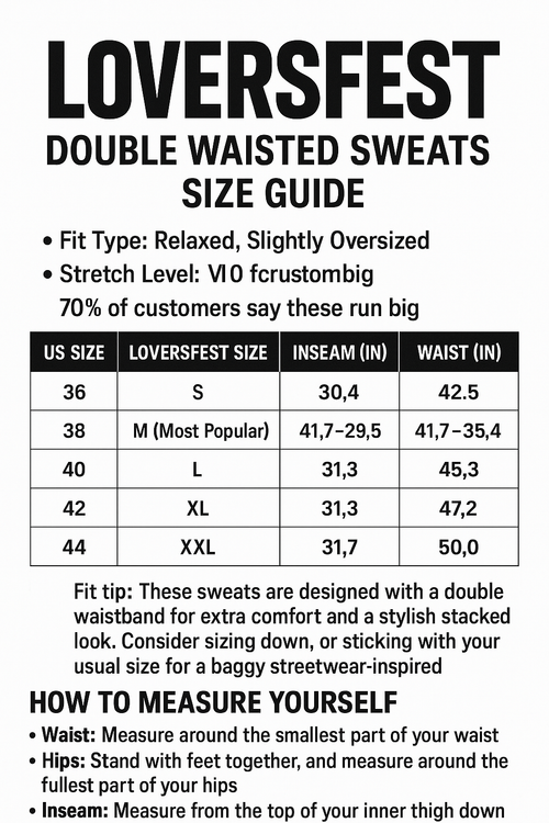 LoversFest double waisted Sweats